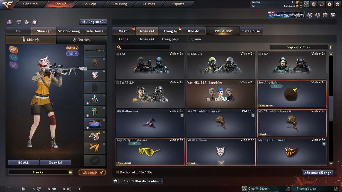 shop acc cf uy tin gia re